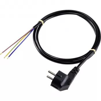 Sygonix SY-5043468 Power Cable CEE 7/7 to IEC C13 3 m Black