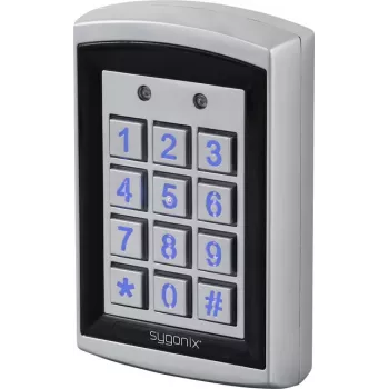 Sygonix SY-6428612 RFID Code Keypad with Illuminated Keys, Surface-Mounted, 12/24 V DC/AC, IP66