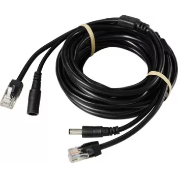 Sygonix Camera Cable SY-6441782 - 10m CCTV Video & Power Cable, BNC to BNC + DC