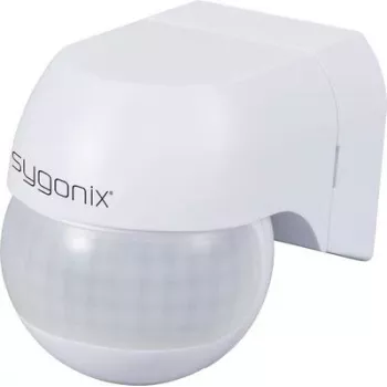 Sygonix SY-6733024 Wall Surface-Mounted PIR Motion Detector 360° 180° Relay White