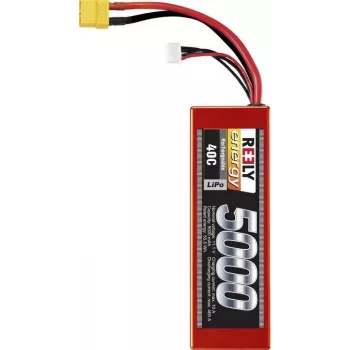 Reely LiPo Battery 11.1V 5000mAh 3S 40C Hardcase XT90 (RE-7857399)