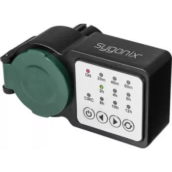 Sygonix SY-6786456 Analogue Countdown Timer with Daily Programme, 3680 W, IP44, Continuous Operation