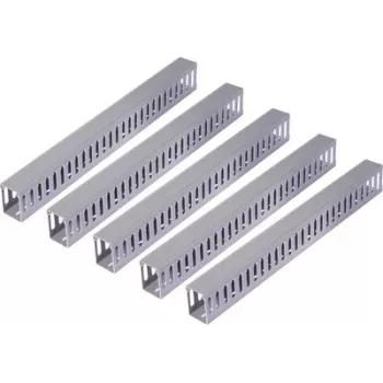 Sygonix SY-6801170 grey PVC cable trunking 40x40mm 2m