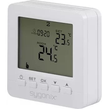 Sygonix SY-6805680 SY02B05RF wireless room thermostat surface-mounted weekly programme