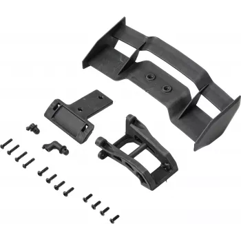 Reely 1:10 rear wing and mounting set black (RE-7133427)