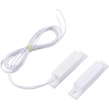 Sygonix SY-6056896 Magnetic contact NC 24 V/DC White for doors/windows max. 15 mm