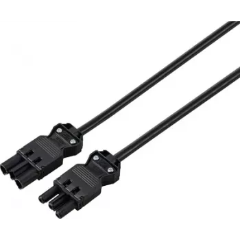 Sygonix SY-6676360 Extension Cable Black 1.5 m Schuko