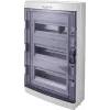 Sygonix SY-6696062 Surface-Mounted Distribution Cabinet, 36 Modules, 3 Rows, White