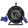 Sygonix SY-6684366 Cable Reel Black CEE Caravan Plug 25m H07RN-F 3G2.5