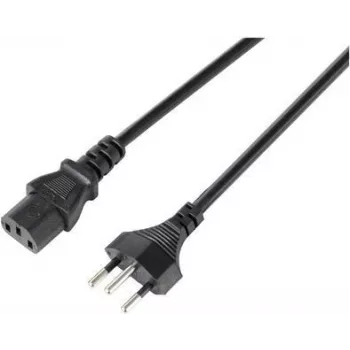 Sygonix SY-5243896 appliance connection cable CEE 7/7 to IEC C13 angled 5 m black