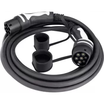 Sygonix SY-5836550 Type 2 EV charging cable 5m 22kW 32A 3-Phase IP65 black
