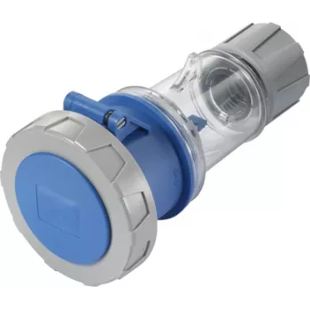 Sygonix SY-5873154 CEE-CARA Coupling 32A 3-Pin 230V/AC IP67 Screwless Blue