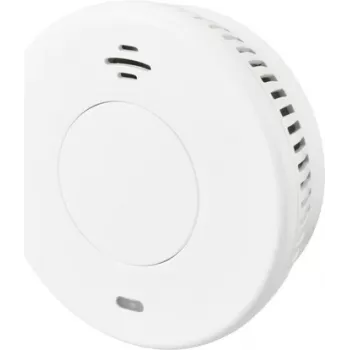Sygonix SY-6438012 Wireless Smoke Detector with 10-Year Battery, Interconnectable, White