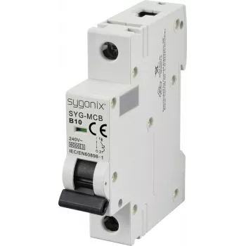 Sygonix SY-6440876 SYG-MCB 1P/B10/6KA Miniature Circuit Breaker 1-pin 10 A 240 V AC