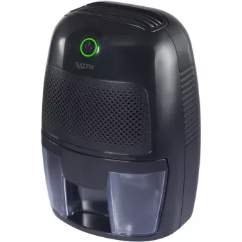 Sygonix SY-4749404 Peltier Air Dehumidifier 250 ml/day for Rooms up to 20 m², 500 ml Tank, Black
