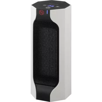 Sygonix SY-6735638 PTC Ceramic Fan Heater White | 2000W Digital Thermostat, 12h Timer, Oscillation, Remote Control