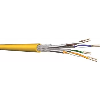 Draka YelloNet 1000 Cat.7 Data Cable, Simplex, 1000 MHz, 4x2xAWG23/1, Cca, 500 m Drum 60112099