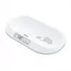Beurer BY90 Smart Baby Scale with Bluetooth, 20 kg Capacity, 5 g Accuracy, Curved Weighing Surface, LCD Display, White