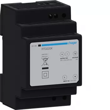 Hager RTD220X 48V DC 60W DIN rail power supply