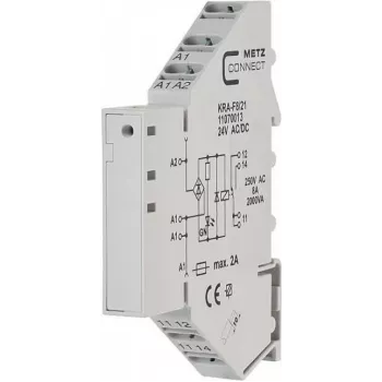METZ CONNECT 11070013 Relay Module 24 V DC 1 CO White