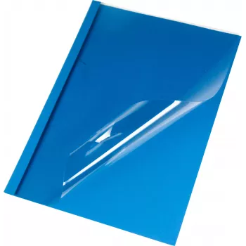 LMG thermal binding folder A4 3 mm blue linen 50 pcs BMDLEM-BL-R3
