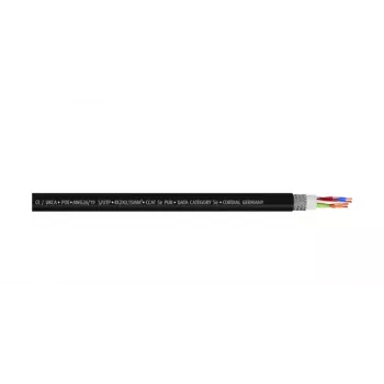 Cordial 15557 CAT 5e S/UTP patch cable, RJ45, 1.5 m, black, PUR