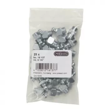 Pressol H2-45° Conical Grease Nipple, G 1/8 Galvanised, 25 Pieces (16 137)