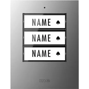 m-e modern-electronics 41306 Wireless Doorbell Transmitter, Illuminated, with Name Plate