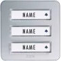 M-E MODERN-ELECTRONICS KTA-3 A/S Doorbell Push Button, Surface Mounting, Silver