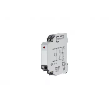 METZ CONNECT KRA-M6/21 Interface Relay Module 24V AC/DC, 1 CO Contact, 6A, White 11061525
