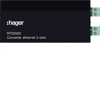 Hager RTD200X IP-to-2-Wire converter for door intercom systems