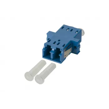 METZ CONNECT 15090074-I LC duplex to SC simplex hybrid fibre optic adapter, single-mode OS2, blue