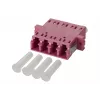 METZ BTR 15090079-I OpDAT Q-LC MM Ceramic OM4 Erika Violet Quad LC Coupler