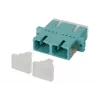 METZ BTR 150900BA-I OpDAT SC-D MM OM3 Phosphor Bronze Aqua Duplex Coupler