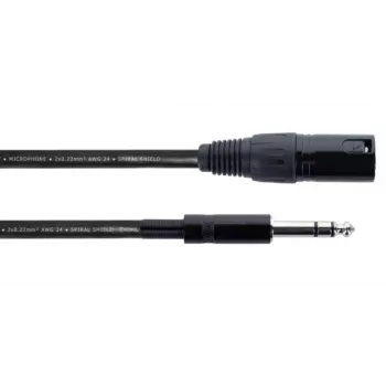 Cordial EM 1.5 MV XLR to 6.3mm TRS Jack Audio Cable 1.5m Black 14811