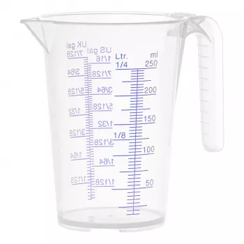 Pressol 07 060 measuring jug 0.25 L PP transparent with spout and handle