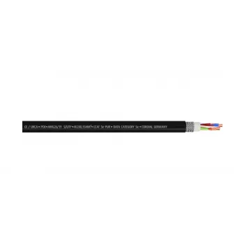 Cordial 15541 CAT 5e S/UTP Network Patch Cable, RJ45, 20 m, Black, PUR Jacket