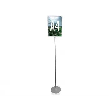 LMG PLSTA4-SI A4 Silver Snap Frame Poster Stand