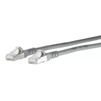 METZ BTR 1308458033-E Cat.6a S/FTP LSZH Patch Cable, 8 m, Grey, 10 Gbps