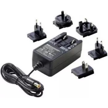 Dehner Elektronik Fixed Voltage Plug-In Power Supply 24V/DC 1A 24W with UK, USA & Australia Adapters (27476)