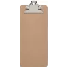 MAUL MAULbill clipboard, hardboard, 115 x 265 mm, metal clip, 15 mm capacity, rounded corners, brown 2391770