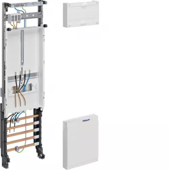 Hager ZH23X7 complete meter panel, 1 meter position, 1 pre-meter position, 1-tier, 900x250mm, 5-Pole busbar, 300mm, with busbar