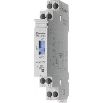 Finder 19.21.0.024 Twilight Switch with Timer and Feedback Contact, 1 CO 10 A, 24 V AC/DC