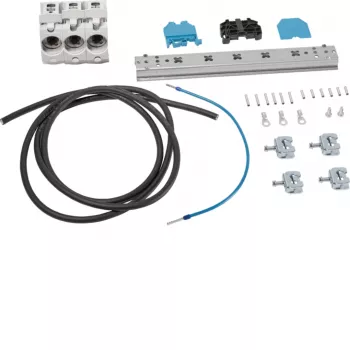 HAGER ZY51T1 Fuse Holder Set for Protecting Current Transformer Secondary Circuits, 1-Pole, 0.5 A, 250 V AC, DIN Rail Mounting