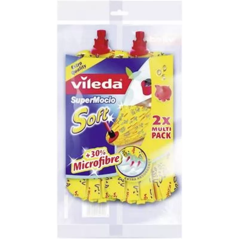 Vileda SuperMocio Soft Mop Head Refill Pack 2-Pack 11099