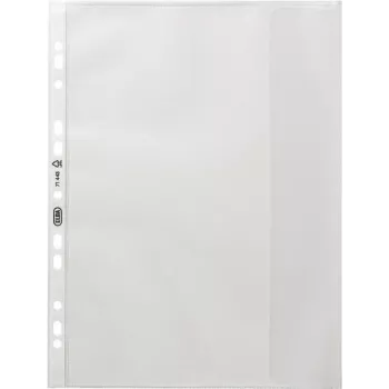 ELBA Document Wallet XXL, DIN A4, PP, 0.09 mm, Embossed, Right-Opening, with Flap, Document-Safe, Euro Punched (71443)