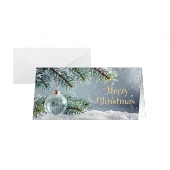 SIGEL DS637 Christmas Cards Snowy Idyll DIN Long, 25 Cards with Envelopes