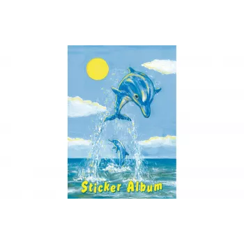 HERMA Sticker Album The Little Dolphin, A5, 16 Pages, Coated Special Paper, Removable Stickers 15419
