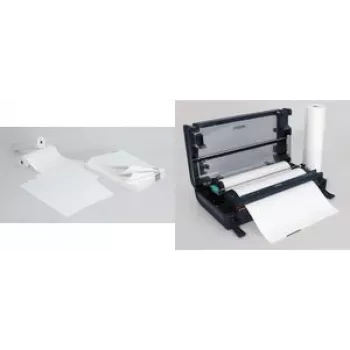 SIGEL TP111 Premium Continuous Paper Thermal Paper, A4, 76 g/m² Top-Coated, Blank, Cross Perforation, with Control Mark, 1000 Sheets