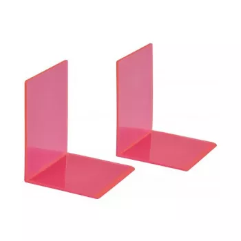 MAUL Bookends 10 x 10 x 13 cm Neon Pink (Pair)